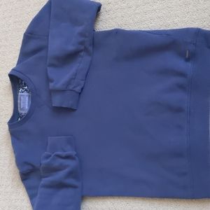 Denim & Flower Crew neck Sweatshirt